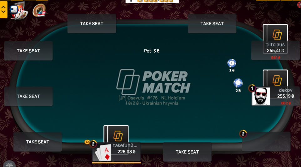 Pokermatch table